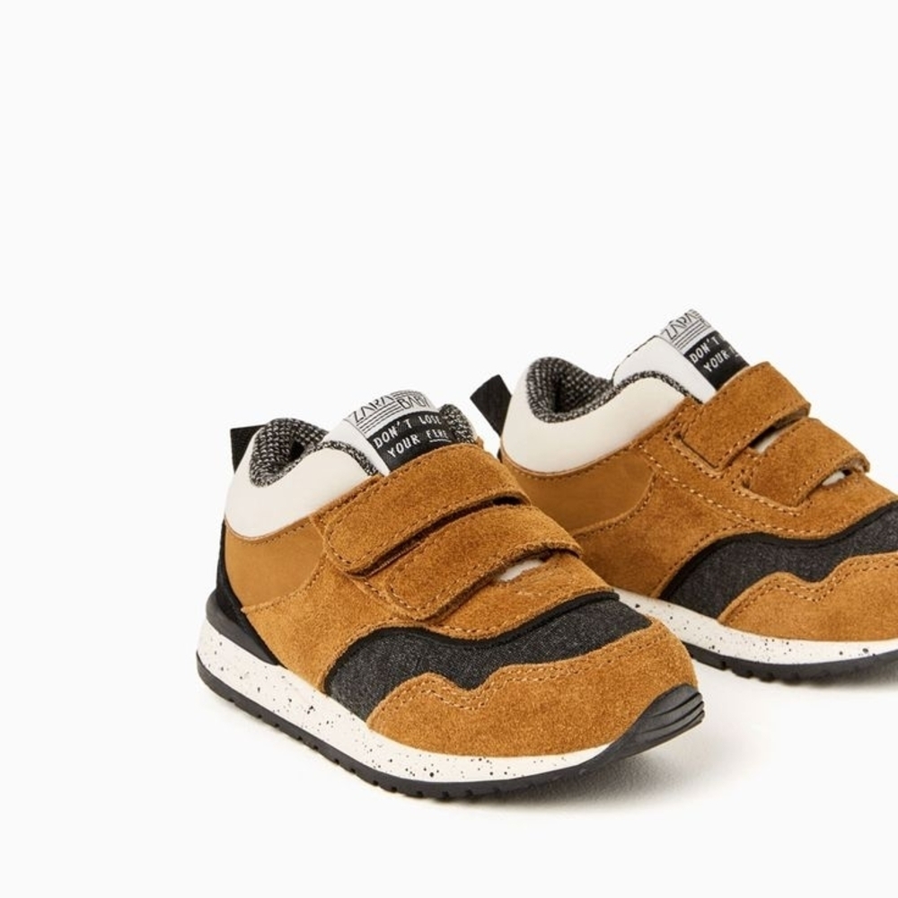 Stylish Brown and Black Kids Shoes